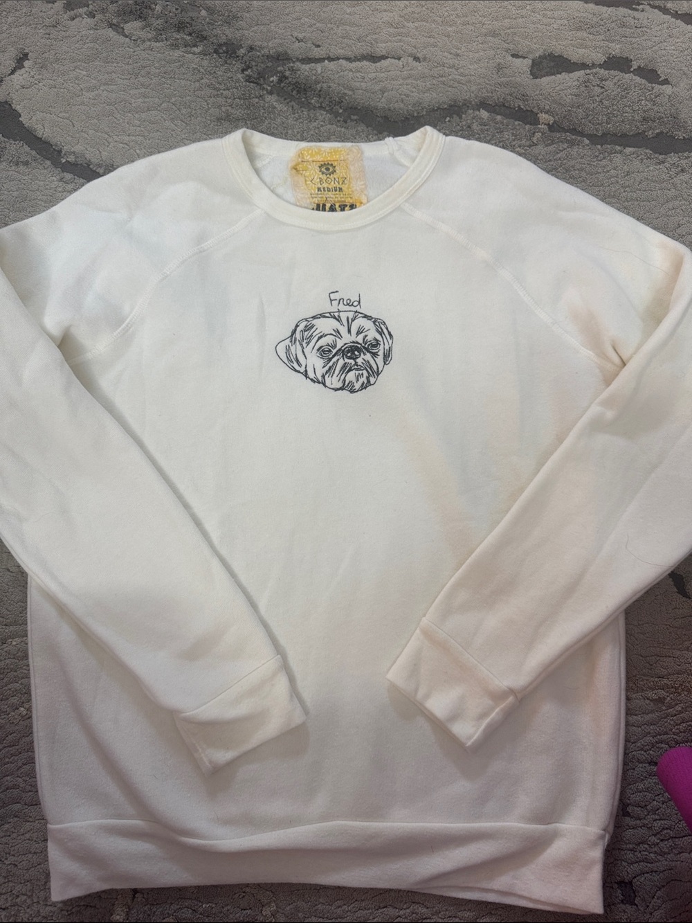 Staud x C. Bonz Sweatershirt Cream Costum Fred Size Medium